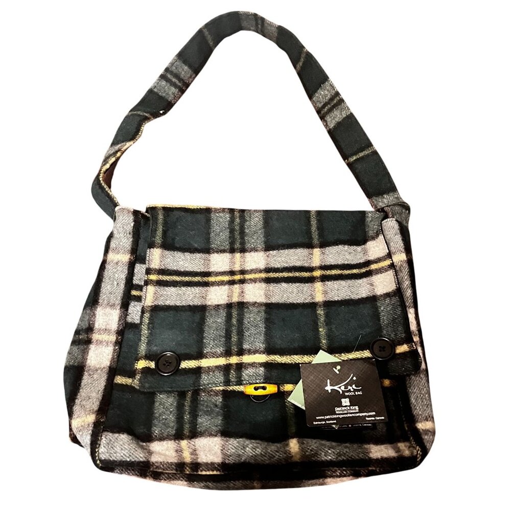 Wool Tartan‎ messenger bag Plaid Adj Strap merino wool Patrick King Scottish